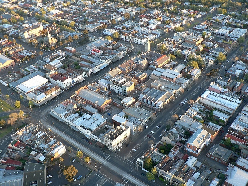 File:North melbourne from the air.jpg